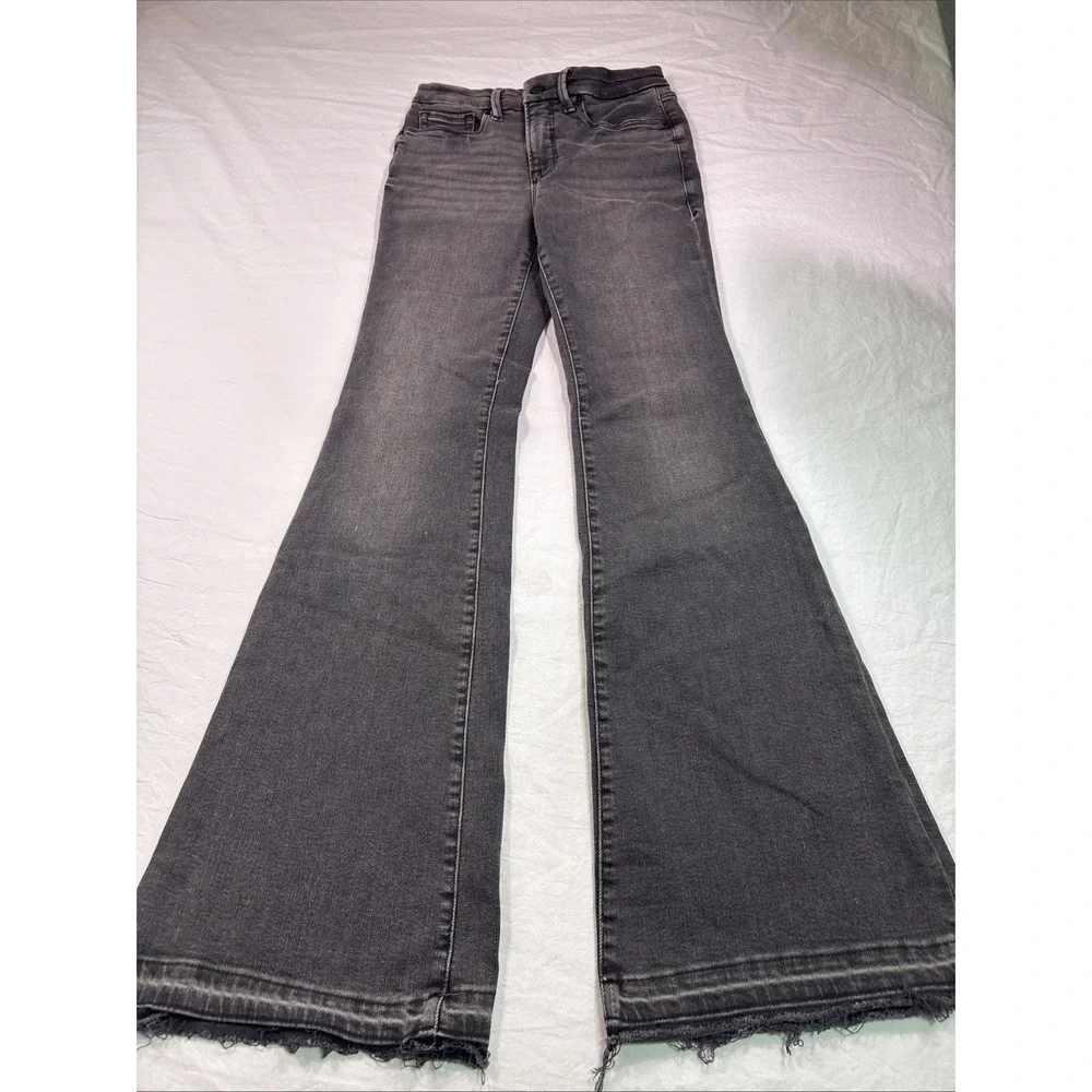 Good American Jeans Womens 8/29  90s Baggy  BUTTON FLY Relaxed Straight Denim